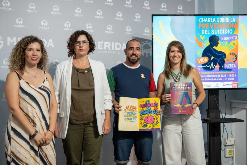 El Centro Cultural Alcazaba acogerá una charla sobre prevención del suicidio en adolescentes el próximo 10 de septiembre