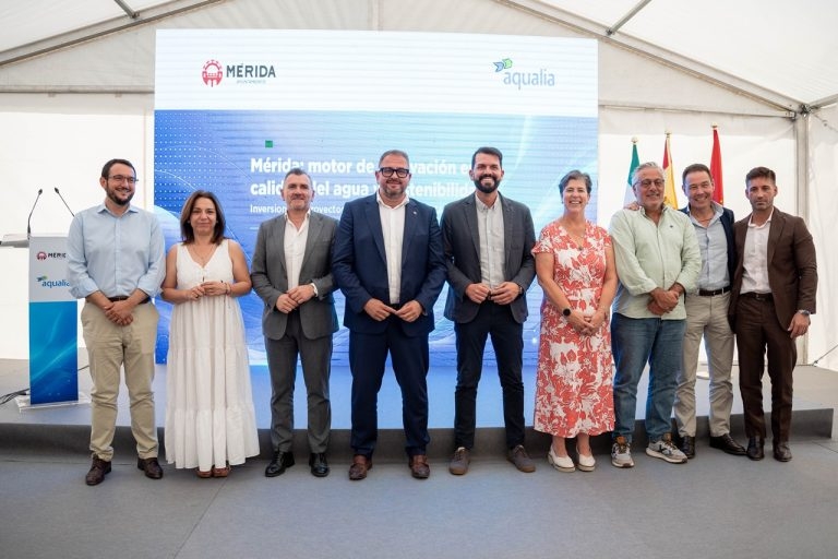 Rodríguez Osuna destaca la inversión “millonaria” del Ayuntamiento para transformar el servicio y mejorar la calidad del agua de Mérida y su comarca