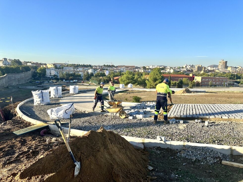 Avanzan los trabajos en el parque del Acueducto de San Lzaro que se convertir en un gran espacio cultural