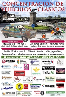 Mérida acoge el domingo la Concentración de Vehículos Clásicos Ciudad de Mérida