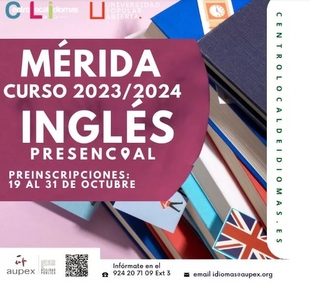 Comienzan las clases de Inglés en el Centro Local de Idiomas de Mérida desde infantil hasta B2