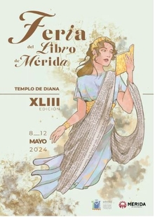 Un cartel de la alumna de la Escuela de Arte y Superior Diseño de Mérida, Carmen Femia, anunciará la Feria del Libro  próximo 8 de may
