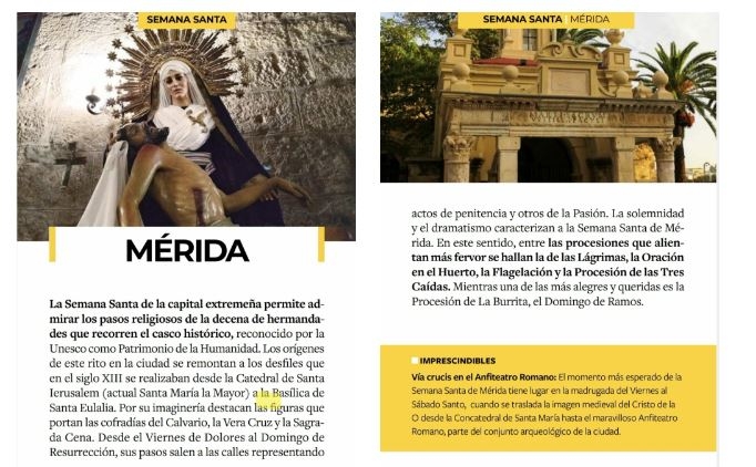 ‘National Geographic’ destaca la Semana Santa de Mérida entre las más relevantes de todo el país en su Guía sobre las Semanas Santas de España