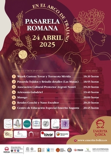 El Arco de Trajano acoge mañana jueves el I Certamen Pasarela Romana de Emerita Lvdica