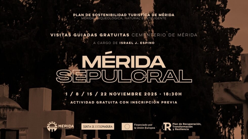 El Ayuntamiento de Mérida organiza, todos los sábados del mes de noviembre, las visitas guiadas gratuitas “Mérida sepulcral”