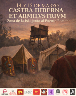 Mérida recreará un campamento militar romano con “Armilustrium & Castra Hiberna” en la Isla del Guadiana