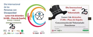 La Plataforma del Voluntariado celebrará el Día de las Personas con Discapacidad y el Día Internacional del Voluntariado
